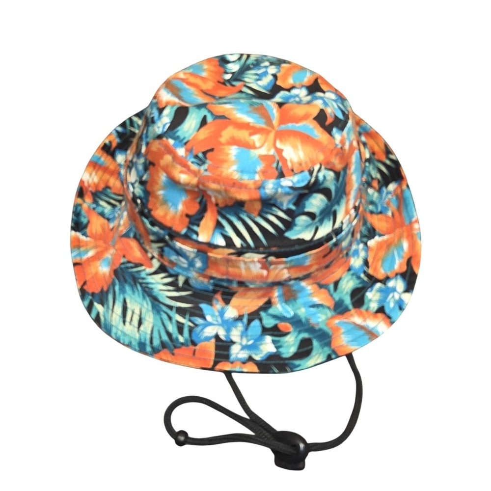 New Era Hat Boonie Large Multicolor Floral Hawaiian Wide Brim Mens Beach Summer